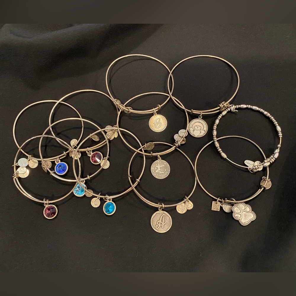 Alex and Ani Set of 11 Bangle Bracelets